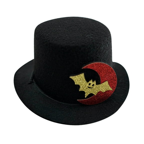 Dog Costume Top Hat Black Fabrics Funny Hat Pet Formal Accessories for Cat Kitten Dog St. Patricks Party Supplies