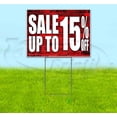 thumbnail image 1 of Sale Up To 15% Off (18" x 24") Yard Sign, Includes Metal Step Stake, 1 of 6