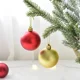 thumbnail image 5 of 24-144 piezas de mini bolas de Navidad, adornos de bolas de árbol de Navidad de color rojo, dorado y plateado, colgante artesanal, decoración para fiesta de Navidad, regalo de Año Nuevo, 5 of 5