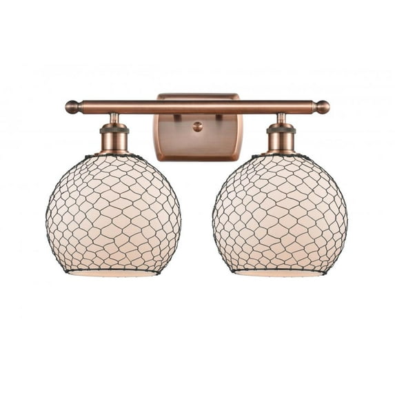 Innovations Lighting 516-2W Farmhouse Chicken Wire Farmhouse Chicken Wire 2 Light 16" Wide