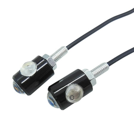 

LED Motorcycle Turn Signals Tail Light Motorbike Super Bright Taillights for Car Number License Motorcycle Blinkers Tail Rear Lamp Brake Fog Bulb 1 Pair 5 Colors