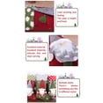 thumbnail image 4 of Cateissary Calcetín de Navidad hogar interesante decoración colgante Adorable bolsa de regalo de Navidad suministros de fiesta bolsa de paquete de dulces Kits de decoración para fiestas Gnomo gris Cateissary HA069756-03, 4 of 6