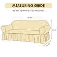 thumbnail image 6 of DyFun Couch Cover Stretch Sofa slipcover, Skirt Couch Protector for Kids, Pets (Chocolate, Sofa), 6 of 6