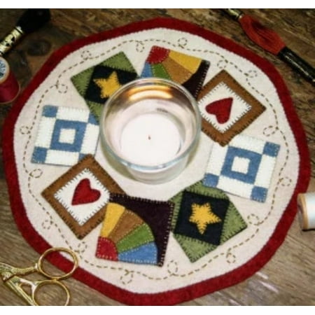 

Little Stitchies - Quilt Block Candle Mat