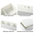 thumbnail image 2 of Langgg Cosmetics Storage Box Multifunctional Detachable Jewelry Cases Portable Dust-proof Showcase Holder Container Women White Pink, 2 of 6