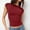 B, variant on Women's Short Sleeve Top, Cute Slim Fit Casual T-Shirt, Trendy 2026 Summer Fashion Blouse For Daily Street Holiday Wear White L
