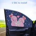 thumbnail image 2 of Yazoeia Cartoon Magnetic Car Curtain Adjustable Sun Shade for Baby Children Rabbit Right Window MY320-35955, 2 of 7