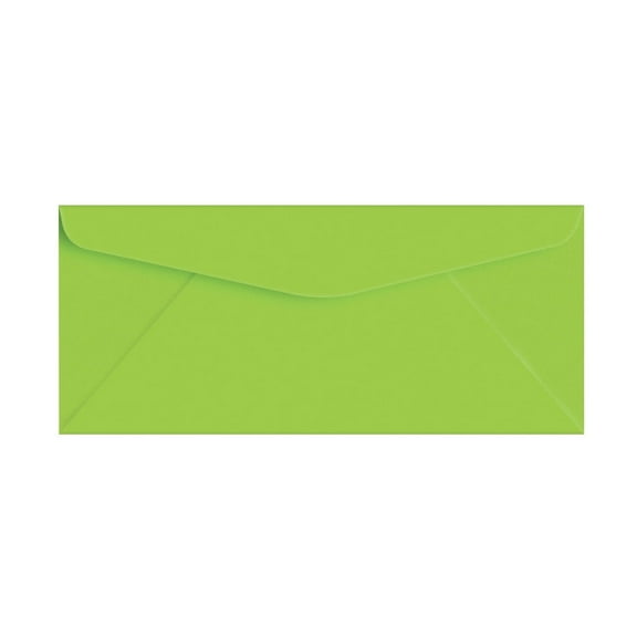Lime Green Bright Color #10 Envelopes - Great for Mailing Letters, Business Memos, Invitations, Invoices, Bills | 4 1/8" x 9 1/2" | 50 Envelopes