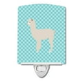 thumbnail image 1 of Carolines Treasures BB8093CNL Alpaca Blue Check Ceramic Night Light, 1 of 1