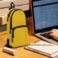 thumbnail image 6 of ALAZA Solid Yellow Pencil Case Pen Pouch Stationery Organizer Bag, 6 of 7