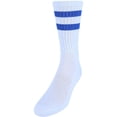 thumbnail image 1 of CTM®  Crew Striped Socks (3 Pairs) (Men's), 1 of 2