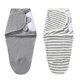 thumbnail image 1 of Saco de dormir para bebé, paquete de 2, manta para bebé, 100 % algodón orgánico, universal, ajustable, para bebés, 1 of 6