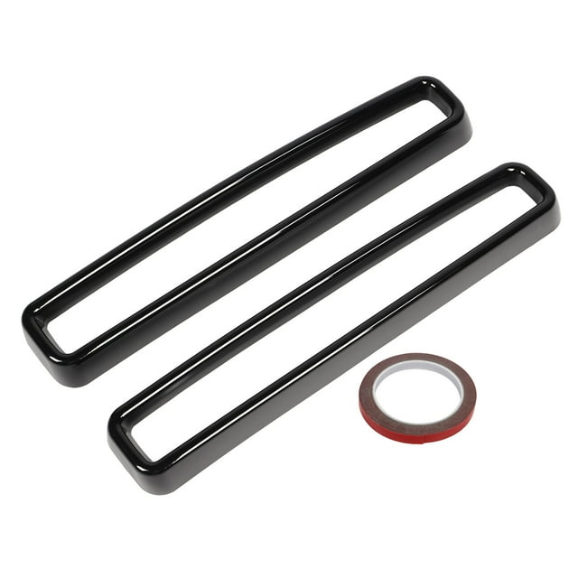 Reemplazo de moldura de cubierta de inserciones de parrilla delantera para Dodge Challenger 2015 a 2020 negro brillante Jadeshay A