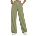 thumbnail image 6 of Womens Wide Leg Sweatpants | Winter Lounge Travel Pants Fall Fashion Outfits 2026 Clothes With Pockets Mint Green M, 6 of 6