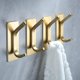 thumbnail image 2 of Towel Hooks/adhesive Hooks - Brushed Gold Wall Hooks For Hanging Coat. Hat, 2 of 5