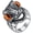 Brown, variant on Men's Stainless Steel Vintage Domineering Cool Punk Roaring Crocodile Head with Devil Bloody Eye Gemstone Biker Ring Skull Alligator