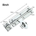 thumbnail image 4 of Stainless Steel Heavy Duty Slide Latch Lock Bolt for Garden Gate Shed Door Tool, 4 of 5