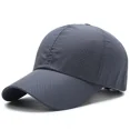 thumbnail image 1 of Hat for Men Spring Summer Solid Color Mesh Cap Baseball Cap Women's Korean Edition Sunscreen Hat Mesh Breathable Peaked Cap Dark Gray, 1 of 6