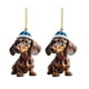 thumbnail image 2 of RKSTN christmas ornaments Border Product Christmas Dog Car Hanger Christmas Decoration Acrylic Car Hanger Home Hanger, 2 of 4