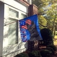 thumbnail image 2 of Black Scottish Terrier USA American Flag Canvas House Size 28 in x 40 in, 2 of 5