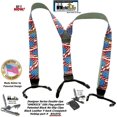 thumbnail image 2 of HoldUp Suspender Companys Double-ups Designer Series American Flag Pattern Dressy Suspenders, 2 of 9