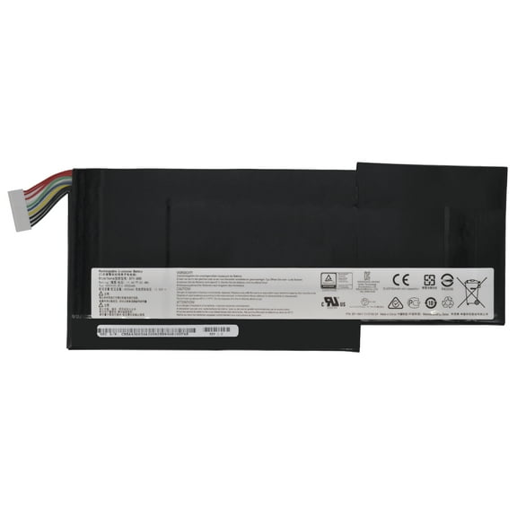 New BTY-M6K Laptop Battery for MSI Stealth Pro GS63VR 7RG 7RG-005 GF63 Thin 8RC 8RD 9SC 9SCXR 8RD-050NL 010ES GF75 Thin 3RD 8SC 8RD 8RC 8RX 9SC 9SC-088CN MS-17B4 MS-16K3 11.4V 52.4Wh 4500mAh