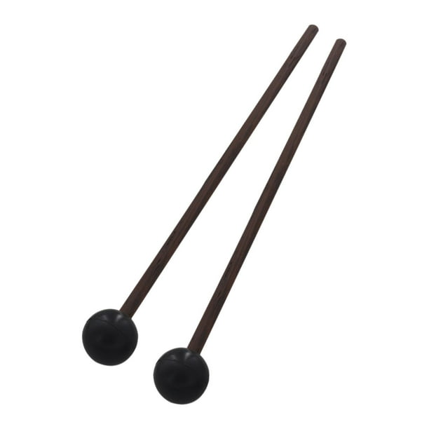 2 mazos de batería profesionales, mazo de xilófono, baquetas de glockenspiel para Negro