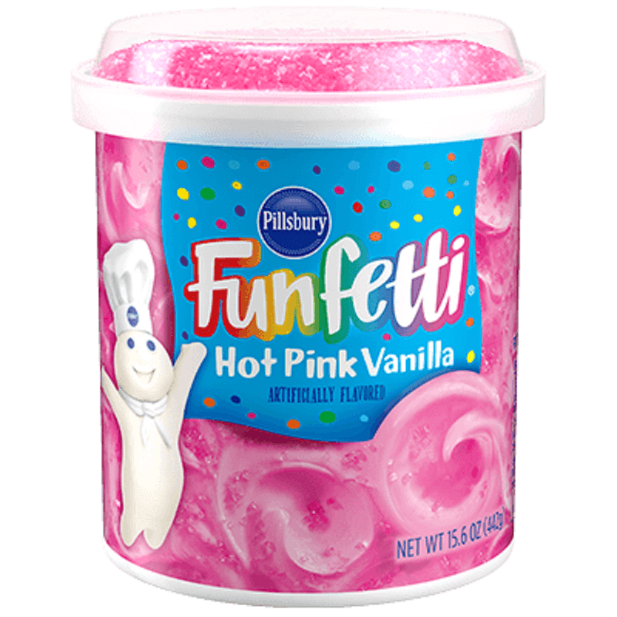 Pillsbury Funfetti Hot Pink Frosting 15.6 oz