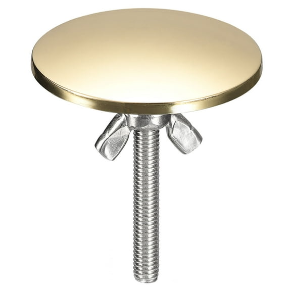 Uxcell 1 Piece Kitchen Sink Hole Covers, Zinc Alloy Faucet Hole Cover for Kitchen Countertop Counter Space Gold