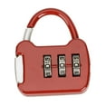 thumbnail image 2 of figatia 3 Digit Combination Lock ,Combination Locker Lock,Gym Locker Lock Outdoor Padlock for Gate Case Wardrobe Office red, 2 of 8