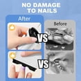 thumbnail image 4 of Electric Automatic Nail Clipper with Light & 3 Speeds,Fingernail Cutter and File 2 in1 Design, Nail Scraps Storage,USB Rechargeable SafetyFingernail Trimmer for Baby, Kids, Seniors and Adult, 4 of 6