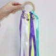 thumbnail image 2 of OULII Rhythmic Dance Ribbon 4Pcs 25Cm Colorful Random Cheerleading Bell Prop For Festival 9.8In, 2 of 8