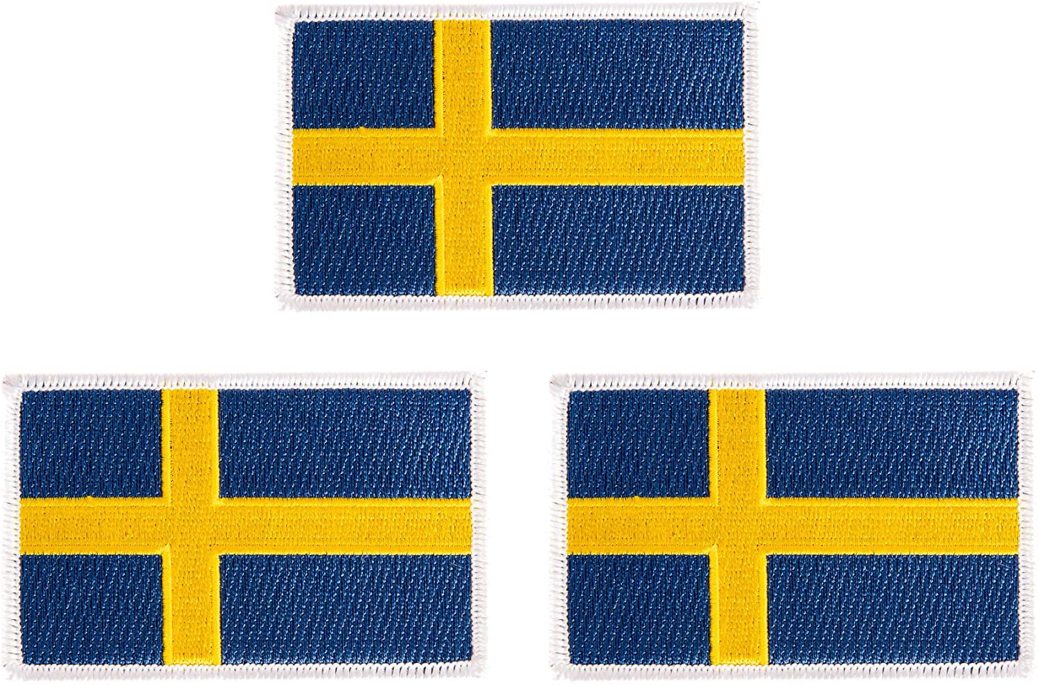 PROUD TO BE SWEDISH embroidered iron-on PATCH SWEDEN FLAG EMBLEM SVERIGE SWEDE 