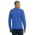 thumbnail image 2 of Port & Company PC55LS Long Sleeve Core Blend Tees, Royal - 3XL, 2 of 2