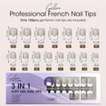 thumbnail image 2 of Gellen Puntas Francesas Prensadas en Uñas - 150 Pzas Gris Cuadrado Medio, Uñas Prensadas Acrílicas de Salón Puntas de Uñas de Gel Suave, 15 Tamaños de Uñas Postizas Puntas de Cubierta Completa para Arte de Uñas, 2 of 7
