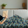 thumbnail image 3 of Birds Soft Flannel Fleece Throw Blanket, Tropical Hawaiian Flower and Alluring Keel-Billed Toucan Bird, Cozy Plush for Indoor and Outdoor Use, 60" x 80", Earth Yellow Turquoise, by Ambesonne, 3 of 5