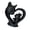 Black, variant on Mother and Child Cats Statue Collectibles Figurines Sculpture Ornament