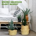 thumbnail image 5 of Woven Seagrass Plant Basket,Topboutique Hand Storage Basket with Handles,Grocery Basket for Laundry and Picnic,Plant Basket for Home Decor and Plant Pot Cover,2 Pcs, 5 of 8