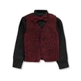 thumbnail image 3 of Kids World Boys' 4-Piece Vest Suit Color: burgundy Size: 18, 3 of 3