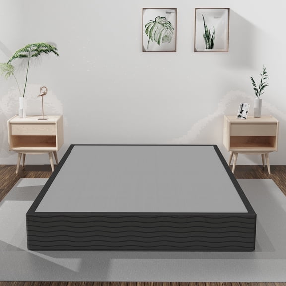 Queen Size 10-Inch Box Spring, Heavy Duty Metal Queen Mattress Foundation with Fabric Cover, Noise-Free, Easy Assembly