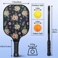thumbnail image 3 of Pickleball Paddles Set,Pioneer Flower Floral Print Pattern Fiberglass Surface Pickleball Racket Set with 2 Indoor Outdoor Pickleball Balls and Pickleball Bag,Pickle-ball Equipment, 3 of 6