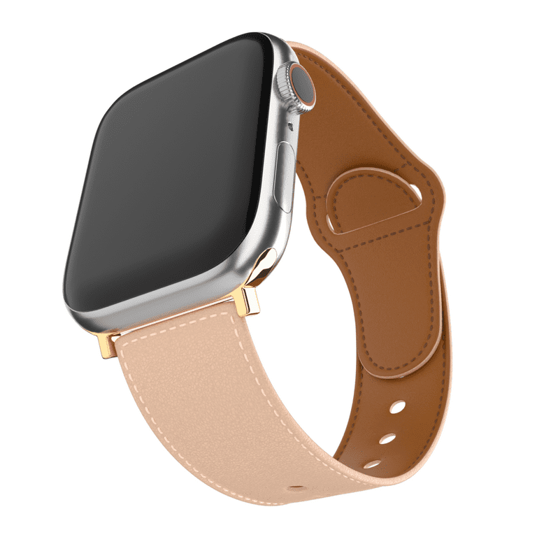 The Prem Leather Band For Apple Watch Rose Gold 42mm 44mm