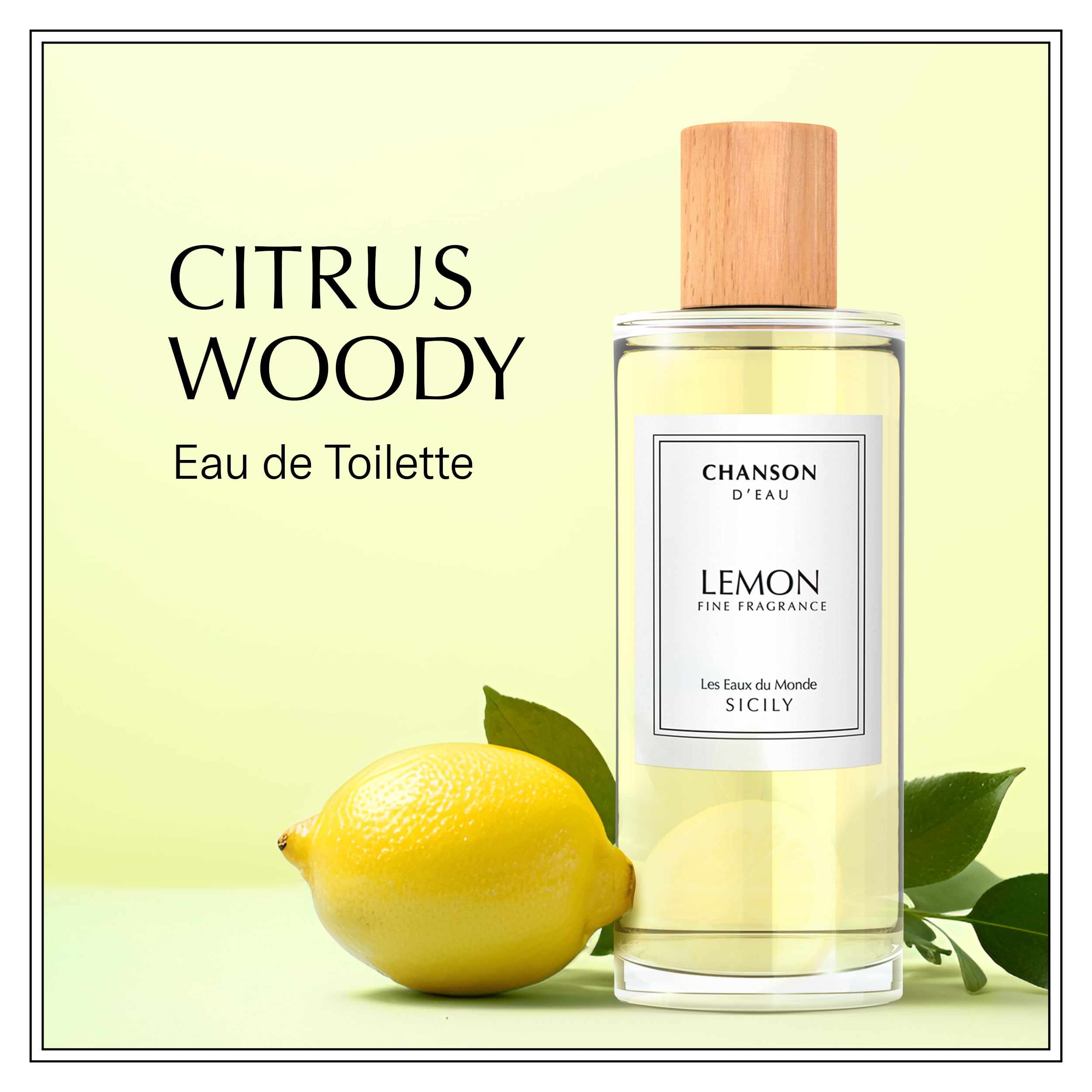 Chanson d’Eau, Les Eaux du Monde, Refreshing & Invigorating Citrus Fragrance, Eau de Toilette for Women, Lemon, 100ml