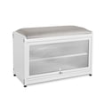 thumbnail image 7 of Innovaze Metal Shoe Rack bench with Cushion Seat, Shoe Cabinet for Entryway, White, 7 of 7