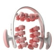 thumbnail image 4 of Lipstore Rouleau Musculaire Circulaire à 24 Roues avec Poignée Outil de Massage pour Corps Cuisse Yoga Rose, 4 of 8