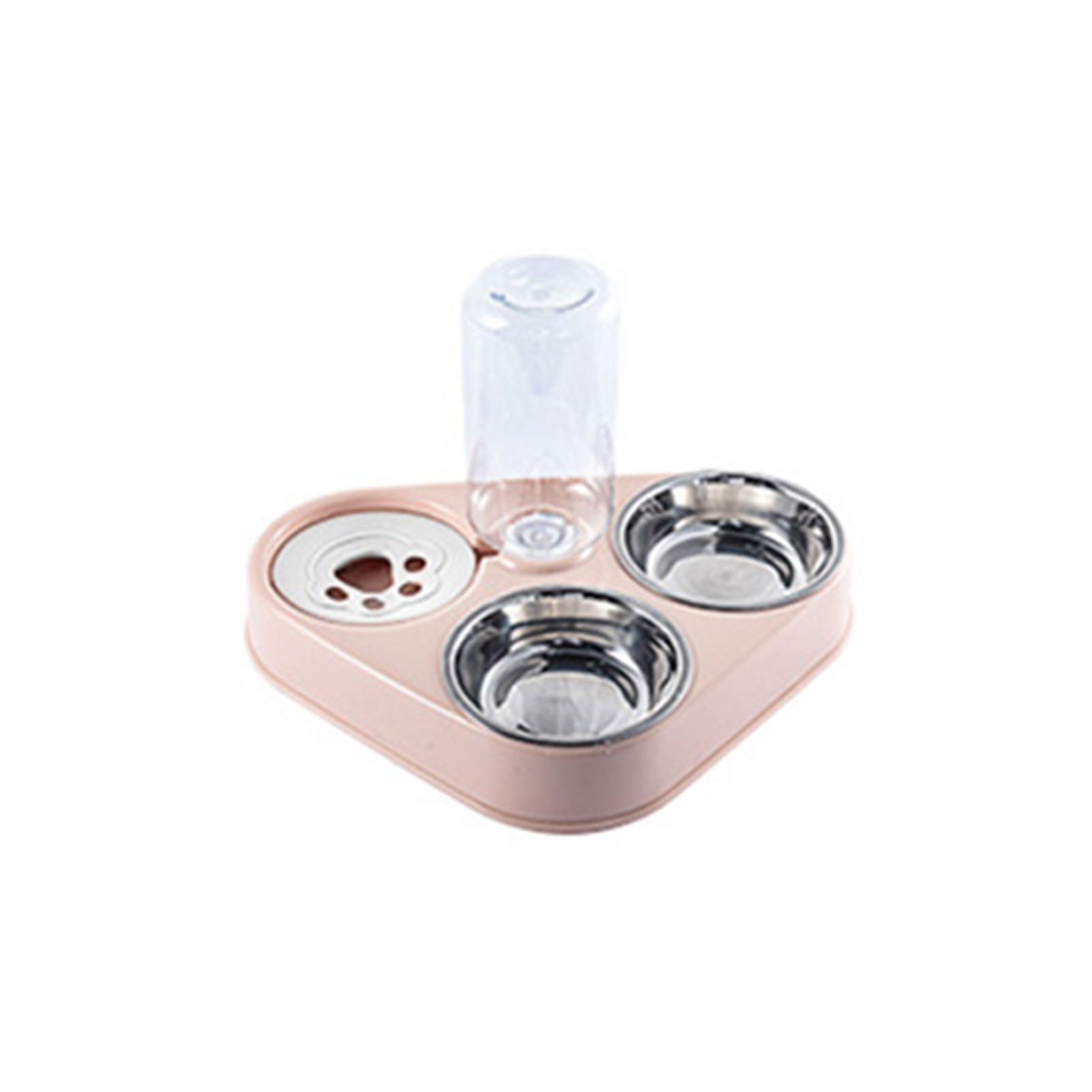 3in1 Stainless Steel Cat Bowl Water Dispenser Automatic Water Storage