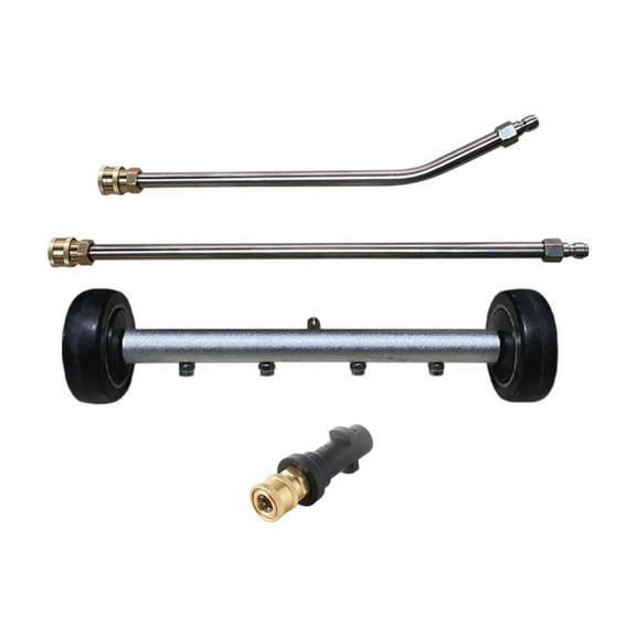 colaxi Pressure Substructure -cleaner Washing Machine with 2 Extension Practical Stable Car Water Brooms 4000 PSI for The Sidewalk with Truck Gray Wheel