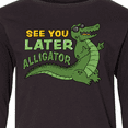 thumbnail image 4 of Inktastic See You Later Alligator with Black Sunglasses Long Sleeve Youth T-Shirt, 4 of 5