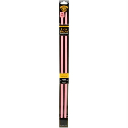 Knitting Needles 14"-Size 10-1/2 6.5mm Pink