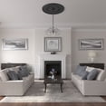 thumbnail image 5 of 51 1/8"OD x 3 5/8"ID x 1 1/2"P Nevio Ceiling Medallion (Fits Canopies up to 4 3/4"), Hand-Painted Steel Gray, 5 of 6